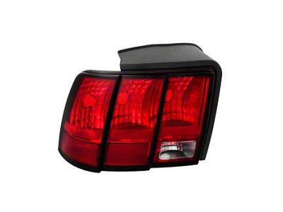 OEM Style Tail Light; Chrome Housing; Clear Lens; Driver Side (99-04 Mustang, Excluding 99-01 Cobra)