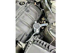 Oil Catch Can with Strut Tower Mount; Satin / Uncoated (15-23 Mustang EcoBoost)