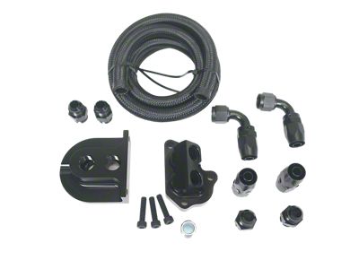 Oil Filter Relocation Kit (11-24 Mustang GT, GT350, Dark Horse; 20-22 Mustang GT500)