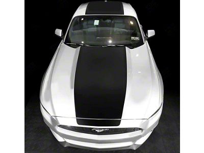 Over-The-Top Sport Stripes; Gloss Black (15-17 Mustang GT, EcoBoost, V6)