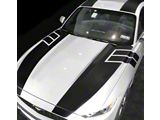 Over-The-Top Sport Stripes; Gloss Black (15-17 Mustang GT, EcoBoost, V6)