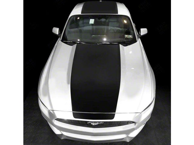 Over-The-Top Sport Stripes; Matte Black (15-17 Mustang GT, EcoBoost, V6)