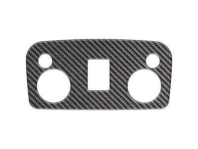 Overhead Switch Accent Trim; Domed Carbon Fiber (15-23 Mustang Fastback)
