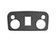Overhead Switch Accent Trim; Domed Carbon Fiber (15-23 Mustang Fastback)
