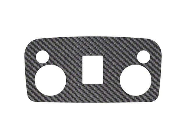 Overhead Switch Accent Trim; Raw Carbon Fiber (15-23 Mustang Fastback)