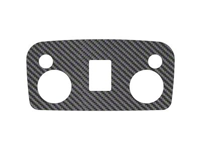 Overhead Switch Accent Trim; Raw Carbon Fiber (15-23 Mustang Fastback)