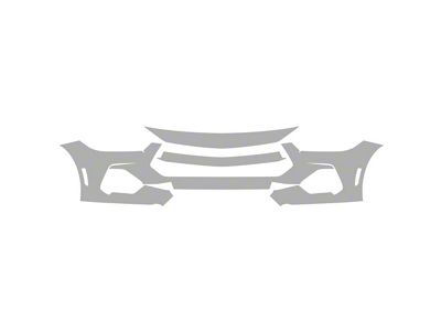 Paint Protection PPF Pre-Cut Kit; Front Bumper; Gloss (24-25 Mustang GT Fastback)