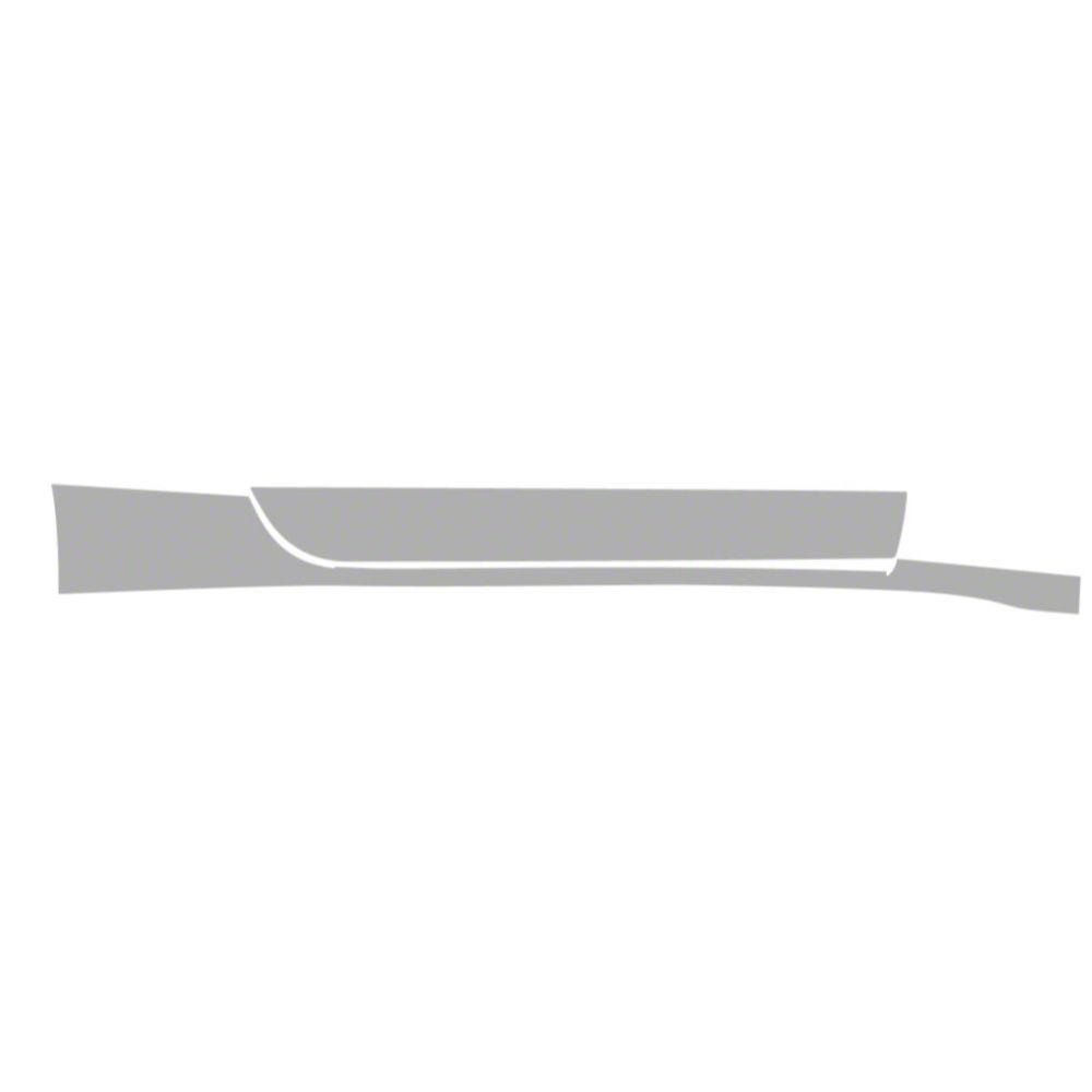 Mustang Paint Protection PPF Pre-Cut Kit; Passenger Side Rocker Panel ...
