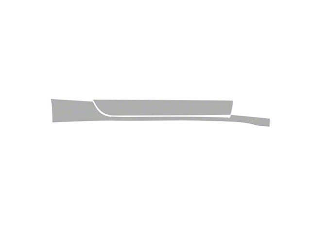 Mustang Paint Protection PPF Pre-Cut Kit; Passenger Side Rocker Panel ...