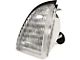 Parking Light Assembly; Chrome Housing; Clear Lens; Driver Side (87-93 Mustang)