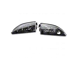 Performance Headlights; Chrome Housing; Clear Lens (94-98 Mustang)