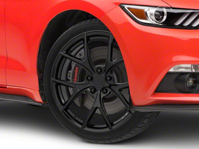 Performance Pack 2 Style Gloss Black Wheel; 19x8.5 (15-23 Mustang GT, EcoBoost, V6)