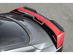 Performance Pack Rear Spoiler Gurney Flap; Carbon Fiber (2024 Mustang GT w/ Performance Pack Rear Spoiler)