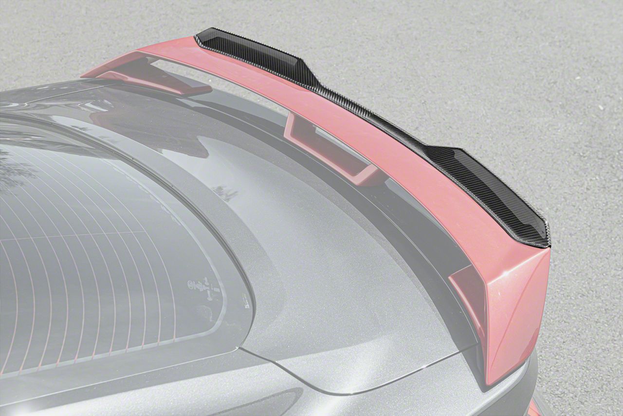 Mustang Performance Pack Rear Spoiler Gurney Flap; Carbon Fiber (24-26 ...