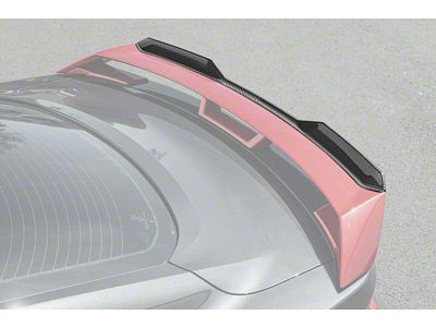 Performance Pack Rear Spoiler Gurney Flap; Carbon Fiber (24-25 Mustang GT w/ Performance Pack Rear Spoiler)
