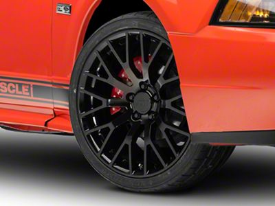 Performance Pack Style Gloss Black Wheel; 19x8.5; 30mm Offset (99-04 Mustang)