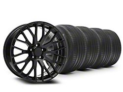 19x8.5 Performance Pack Style Wheel & Sumitomo High Performance HTR Z5 Tire Package (15-23 Mustang GT, EcoBoost, V6)