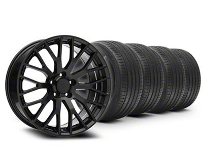 19x8.5 Performance Pack Style Wheel & Sumitomo High Performance HTR Z5 Tire Package (15-23 Mustang GT, EcoBoost, V6)