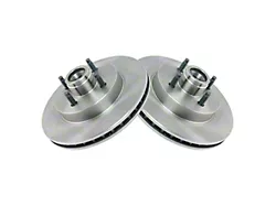 Plain Vented Rotors; Front Pair (87-93 Mustang GT, LX)