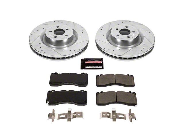 PowerStop Z23 Evolution Sport Brake Rotor and Pad Kit; Front (15-23 Mustang GT w/ Performance Pack)