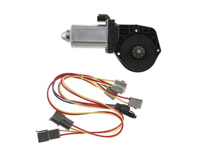 Power Window Motor with 2-Pin Connector; Front Passenger Side (80-93 Mustang)