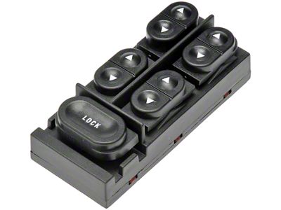 Power Window Switch; Driver Side (87-93 Mustang Convertible)