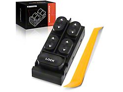 Power Window Switch; Front Driver Side (87-93 Mustang Convertible)