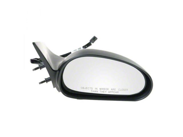 Powered Mirror; Paint to Match Black; Passenger Side (94-95 Mustang)