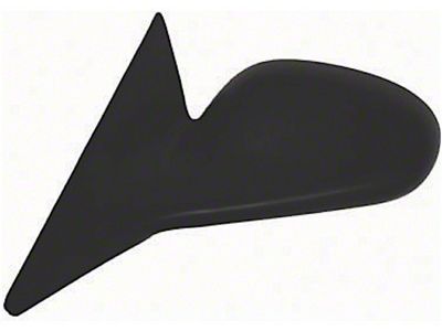 Replacement Powered Side Mirror; Gloss Back; Driver Side (94-95 Mustang)