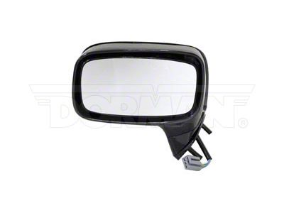 Powered Side Mirror; Driver Side; Black (87-93 Mustang)
