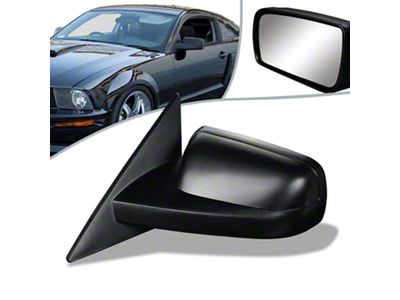 Powered Side Mirror; Driver Side (05-09 Mustang)