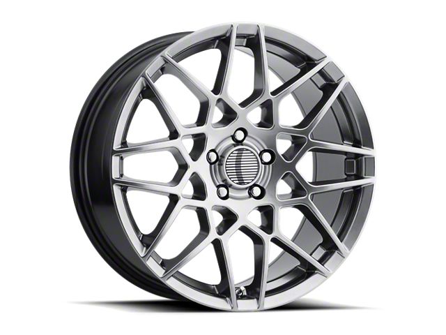 PR178 Hyper Silver Wheel; 19x8.5 (15-23 Mustang GT, EcoBoost, V6)