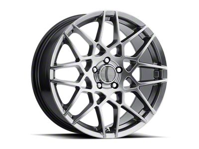 PR178 Hyper Silver Wheel; Rear Only; 20x10 (15-23 Mustang GT, EcoBoost, V6)