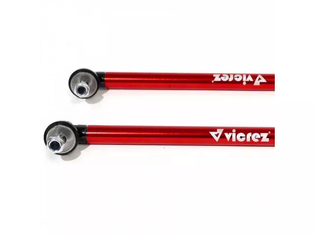 Red Splitter Rods Mustang Premium Adjustable 11-Inch Splitter Support Rods; Red ...