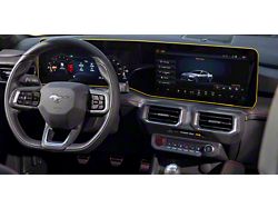 Premium Interior Dash Screen Protector; Standard/Non-Matte (2024 Mustang)