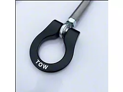Premium Stealth Tow Hook with Black D-Ring; Front (21-23 Mustang Mach 1)