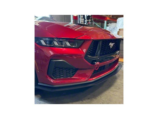 Premium Stealth Tow Hook with Black D-Ring; Front (2024 Mustang GT w/o Performance Pack, EcoBoost)
