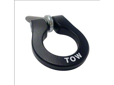 Premium Stealth Tow Hook with Black D-Ring; Front (24-25 Mustang GT w/ Performance Pack, Dark Horse)