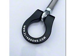 Premium Stealth Tow Hook with Cerakote Black Shaft and Black D-Ring; Front (24-26 Mustang GT w/ Performance Pack, Dark Horse)