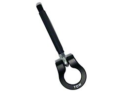 Premium Stealth Tow Hook with Cerakote Black Shaft and Black D-Ring; Rear (18-23 Mustang GT; 15-20 Mustang GT350)