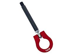 Premium Stealth Tow Hook with Cerakote Black Shaft and Red D-Ring; Front (15-17 Mustang GT)