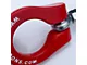 Premium Stealth Tow Hook with Red D-Ring; Front (21-23 Mustang Mach 1)