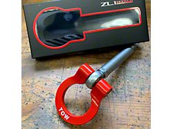 Premium Tow Hook with Black D-Ring; Front (24-25 Mustang GT w/o Performance Pack, EcoBoost)