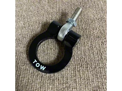 Premium Tow Hook D-Ring; Black