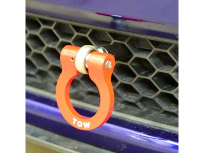 Premium Tow Hook; Red (10-14 Mustang)