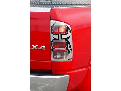 Pro-Beam Tail Light Covers; Tribal Look (96-98 Mustang)