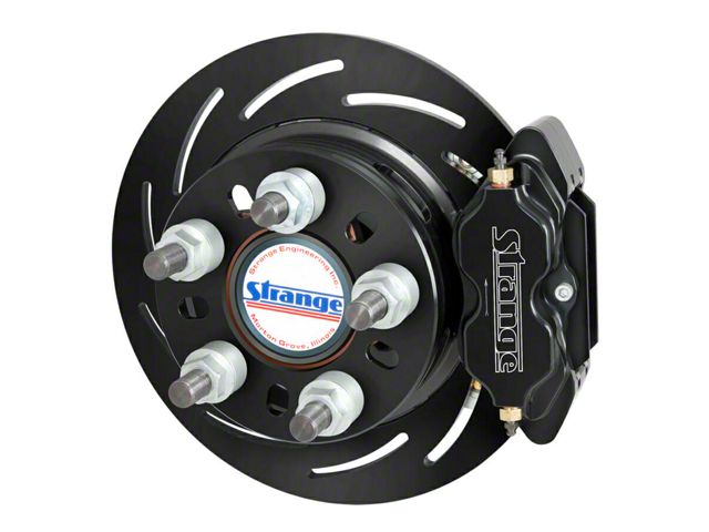 Biston Rear Brake Mustang Pro II 4-Piston Rear Brake Kit with 2-Piece Slotted Rotors and ...