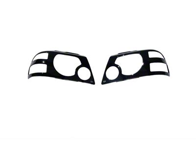 Projektorz Headlight Covers; Black (05-09 Mustang GT, V6)