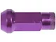 Purple Open End Knurled Wheel Lug Nuts; 1/2-Inch x 20; Set of 20 (79-14 Mustang)