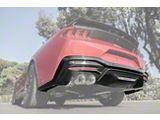 Quad Exhaust Rear Diffuser; Carbon Fiber (24-26 Mustang GT, EcoBoost)